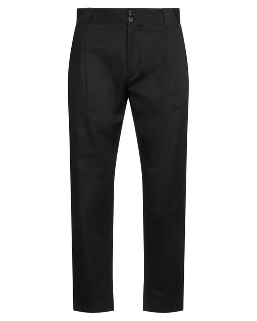 Dolce & Gabbana Black Pants Cotton, Elastane for men