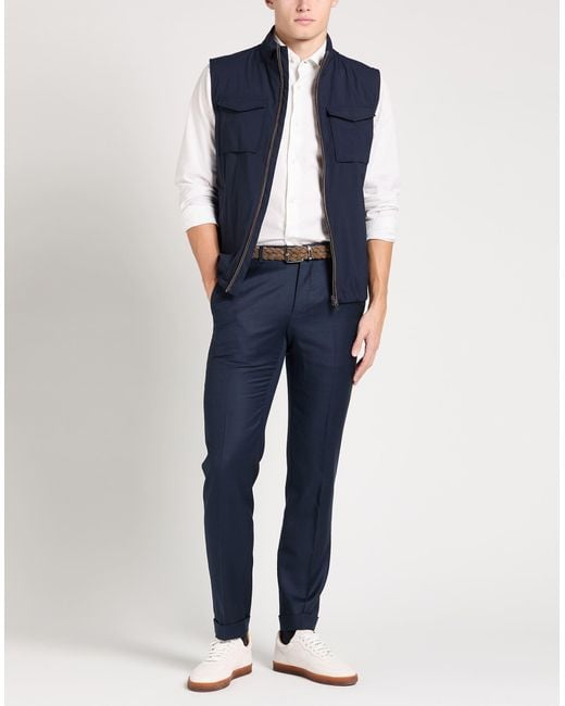 Herno Blue Midnight Vest Virgin Wool, Polyamide, Elastane, Polyurethane for men