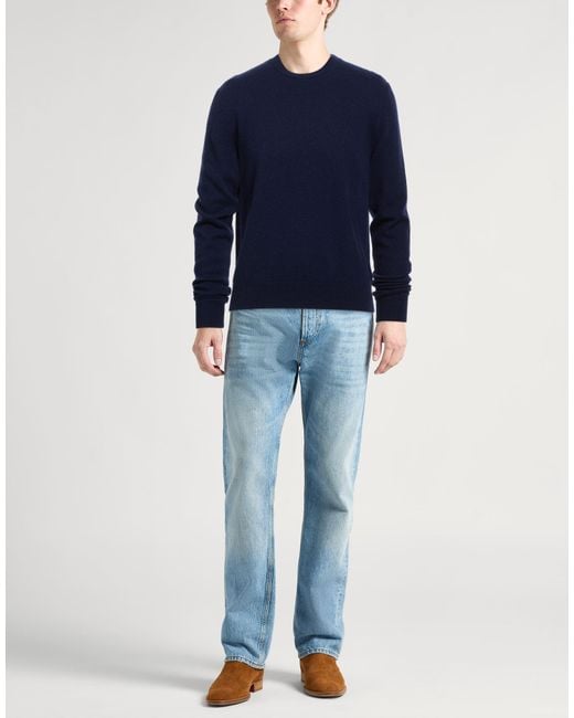 Daniele Fiesoli Blue Sweater Cashmere for men