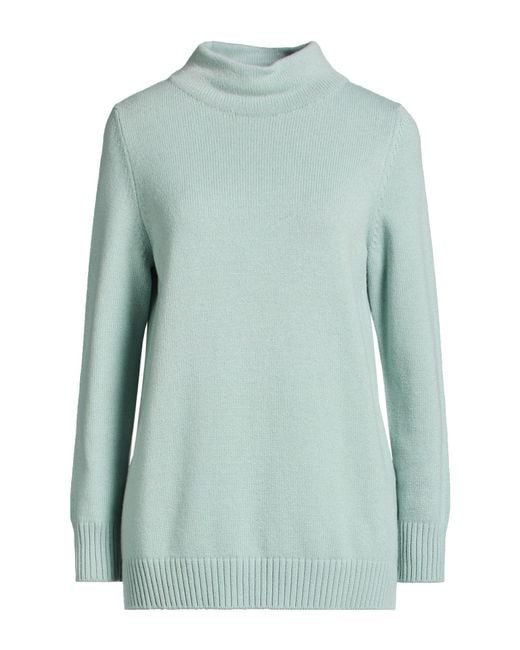 Gran Sasso Green Turtleneck Virgin Wool, Viscose, Cashmere