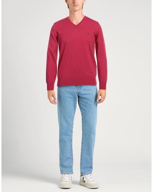 Brooksfield Purple Sweater for men
