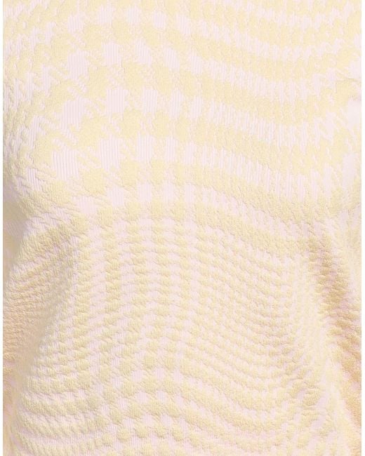 Burberry Natural Turtleneck Wool, Polyester, Polyamide, Elastane