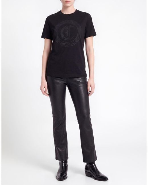 Just Cavalli Black T-Shirt Cotton