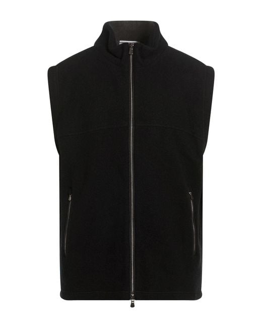 Fedeli Black Gilet for men