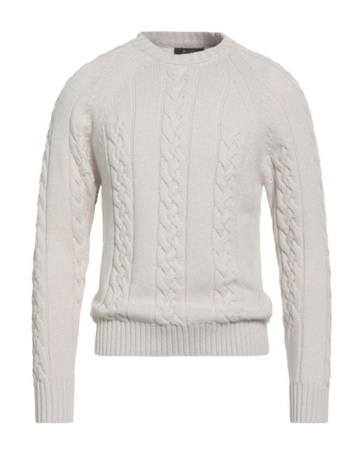 Moorer White Jumper for men