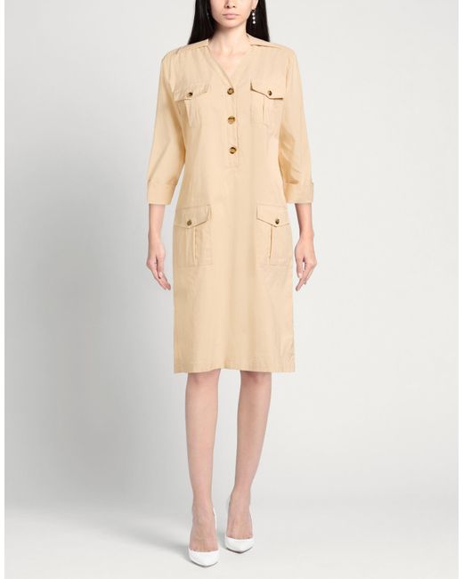La Petite Robe Di Chiara Boni Natural Mini Dress Cotton, Elastic Fibres