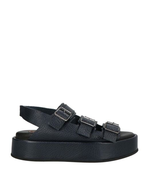 Moma Blue Midnight Sandals Leather