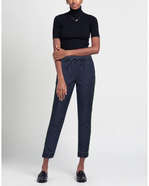 Jacob Cohen Blue Pants Cotton, Polyester, Elastane