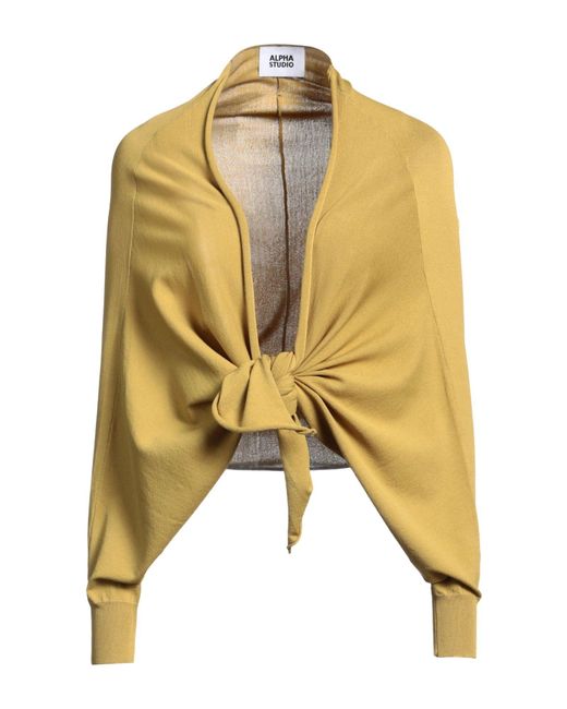 Alpha Studio Yellow Cardigan