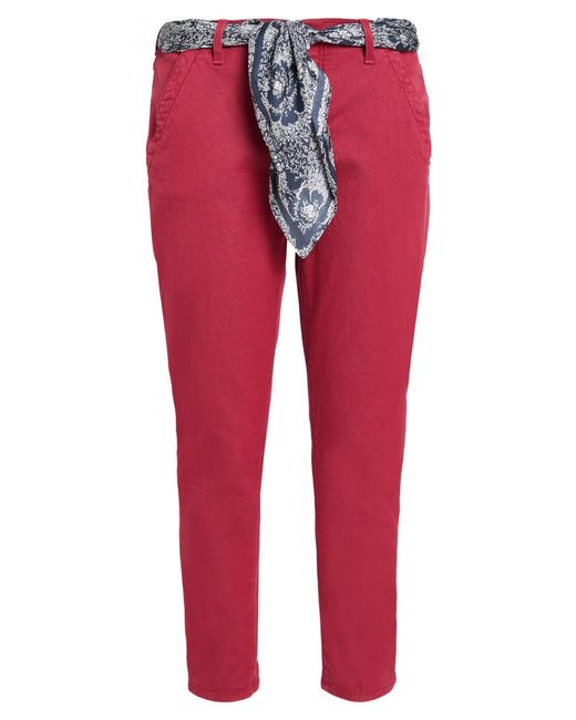 Jacob Cohen Red Pants Cotton, Polyester, Elastane