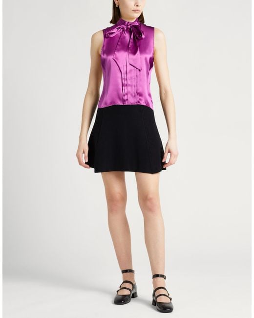 Really Wild Clothing Purple Top Silk