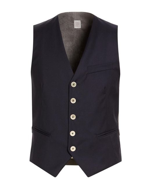Eleventy Blue Tailored Vests for men