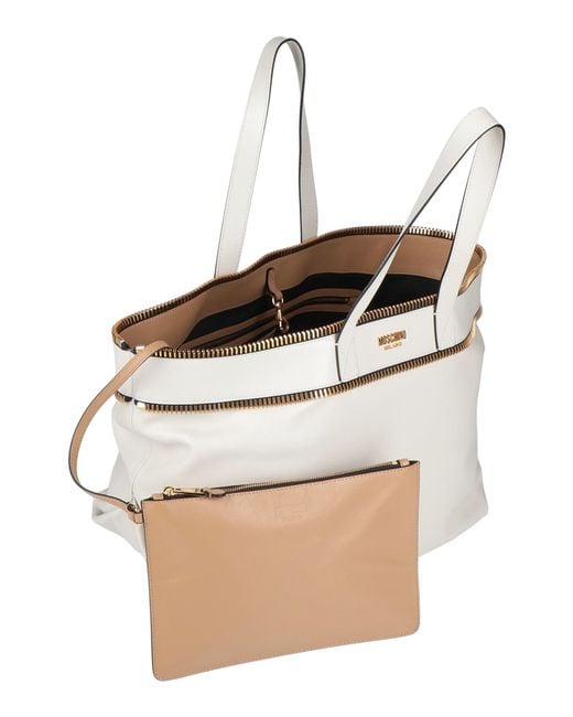 Moschino White Handbag Leather