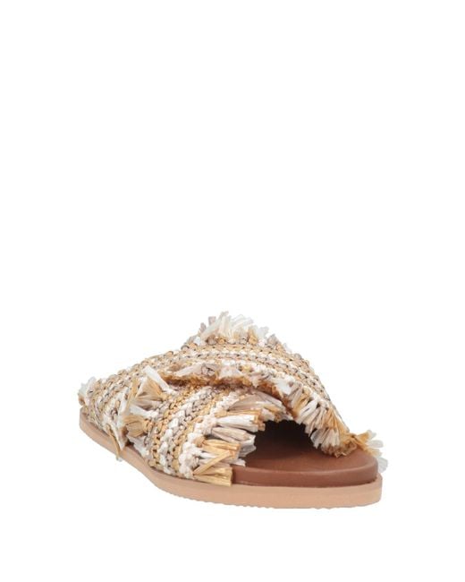 De Siena Natural Sandals Textile Fibers