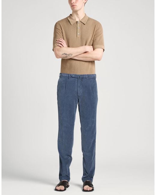 Santaniello Blue Pants for men