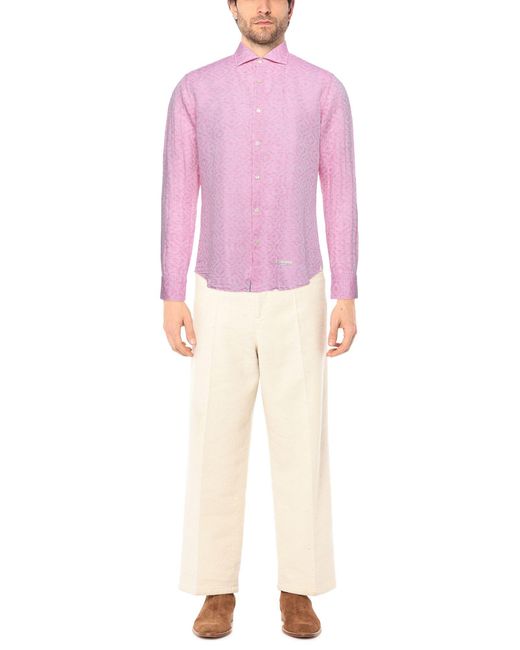 Tintoria Mattei 954 Pink Shirt for men