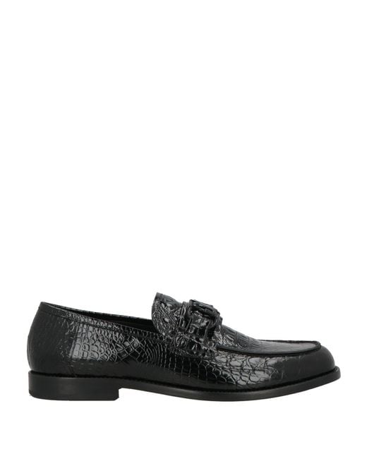Giovanni Conti Black Loafers Leather for men