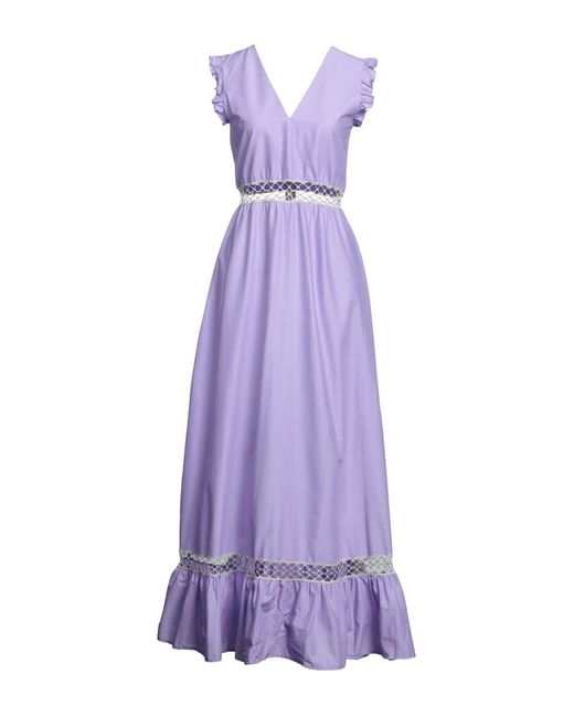 IU RITA MENNOIA Purple Maxi Dress