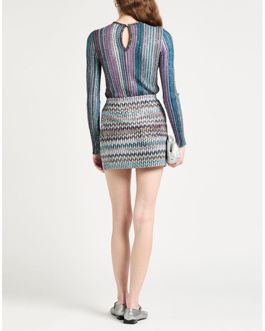 Missoni Blue Sweater Viscose, Metallic Fiber, Polyamide, Polyester