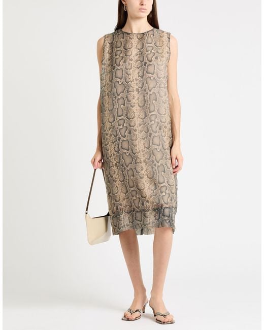 Sportmax Natural Midi Dress Polyester