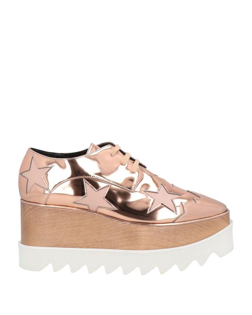 Stella McCartney Pink Lace-Up Shoes