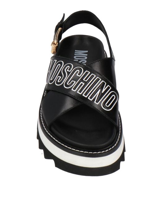 Moschino Black Sandale