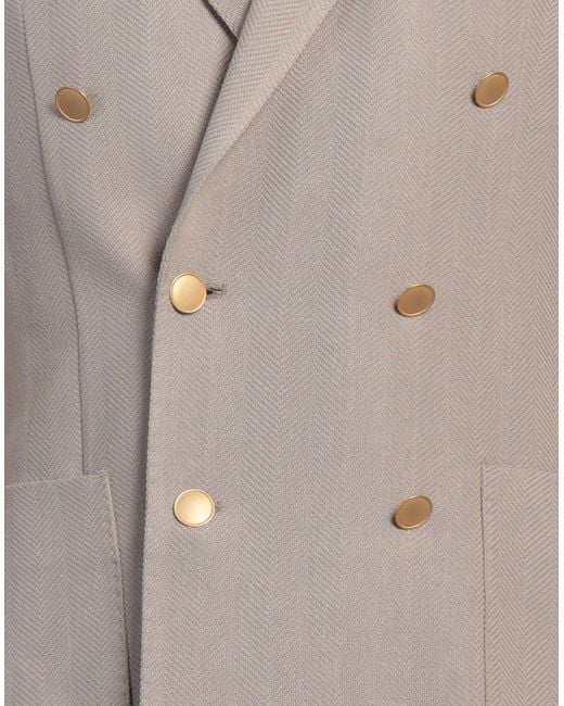 Paoloni Gray Blazer Cotton for men