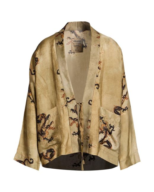 Uma Wang Natural Jacket Viscose, Cupro for men