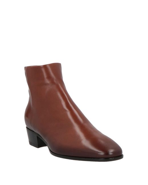 Santoni Brown Ankle Boots Leather