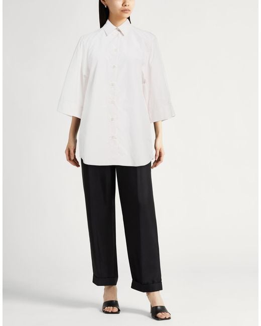 Peserico White Shirt Cotton, Polyester