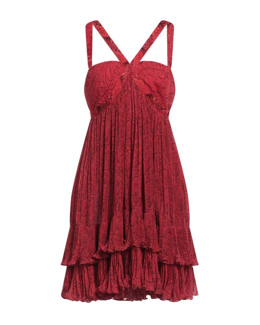 Etro Red Mini Dress