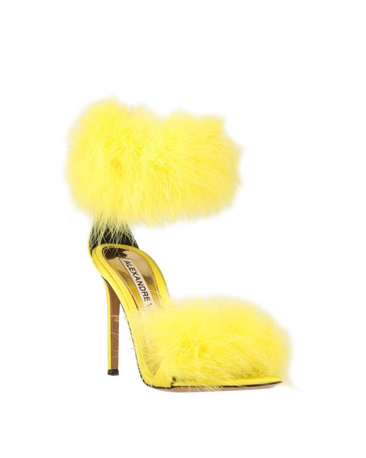 Alexandre Vauthier Yellow Sandals
