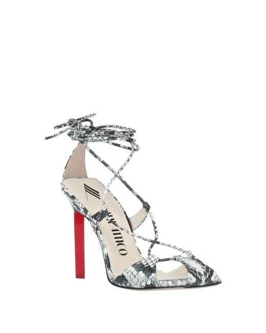 The Attico Metallic Sandals