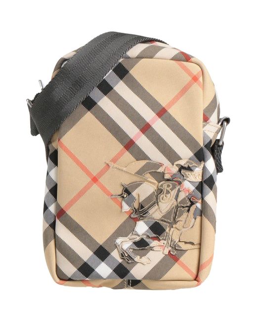 Burberry Gray Cross-Body Bag Textile Fibers for men