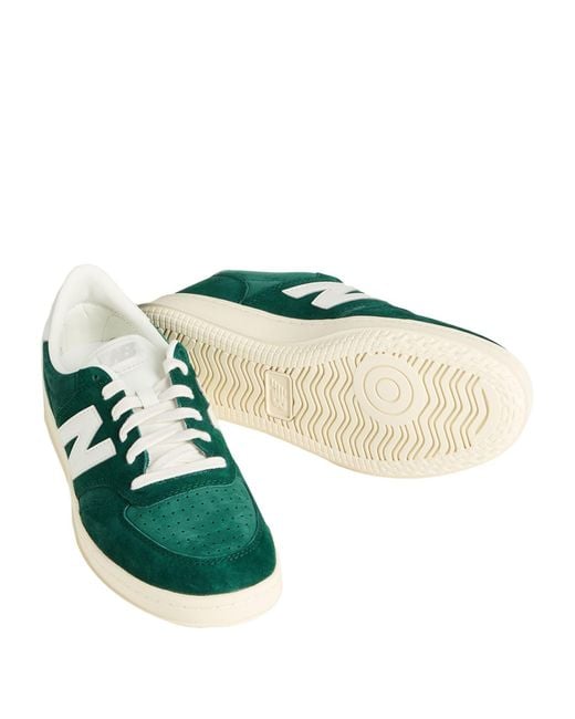 New Balance Green Ct500 Sneakers Leather, Textile Fibers for men