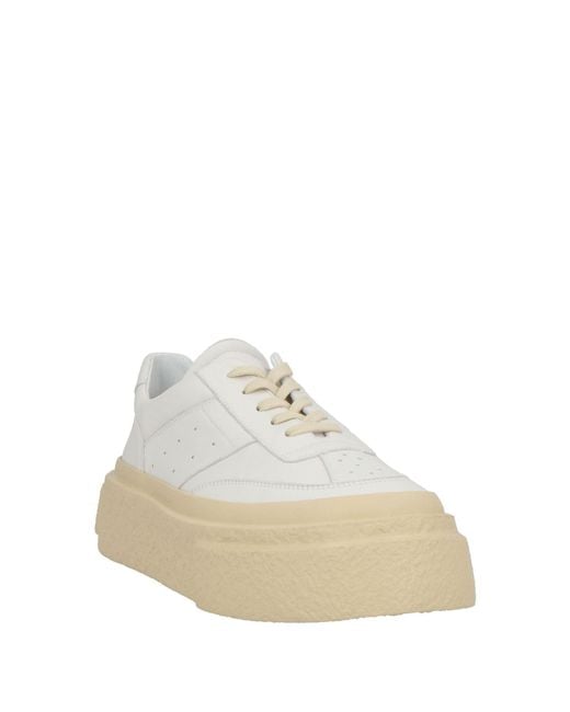 MM6 by Maison Margiela White Sneakers Leather