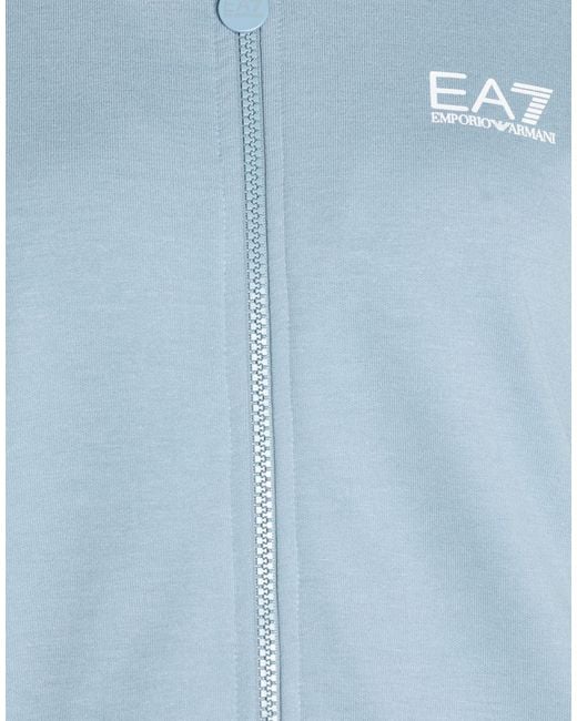EA7 Blue Slate Tracksuit Polyester, Cotton