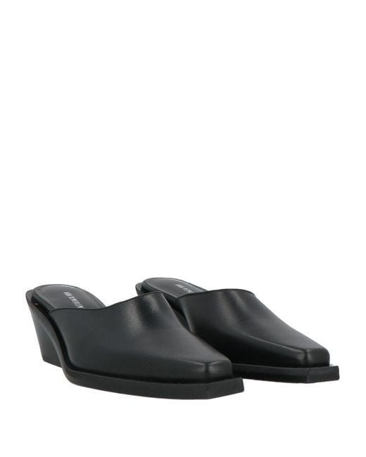 Ann Demeulemeester Black Mules & Clogs Leather