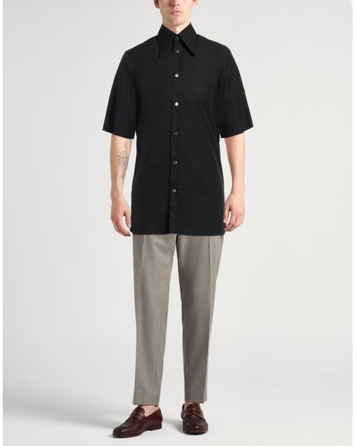 Maison Margiela Black Shirt Cotton for men