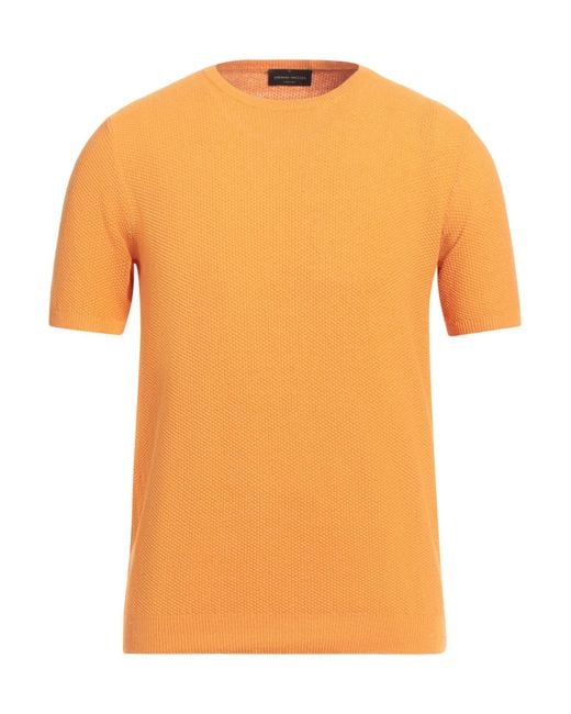 Roberto Collina Orange Jumper for men