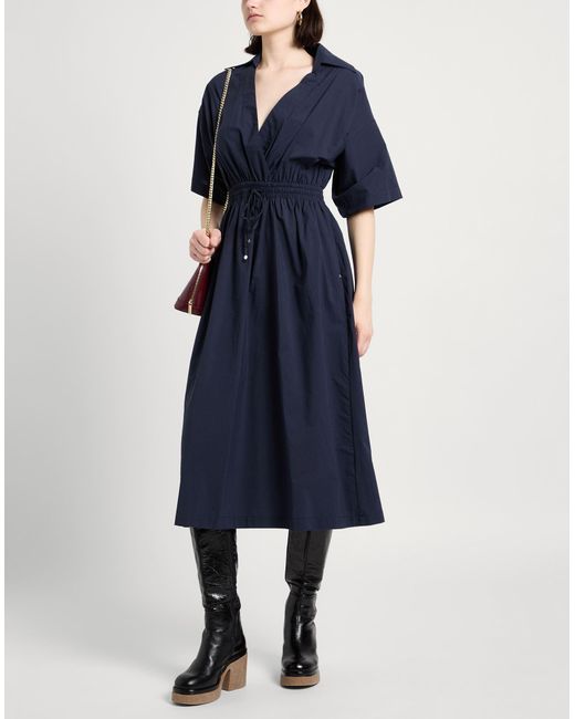 Ottod'Ame Blue Midi-Kleid