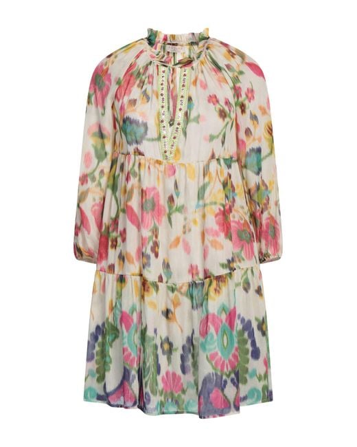 Anjuna White Mini Dress Cotton, Silk