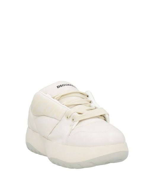 DSquared² White Icon Sneakers Calfskin