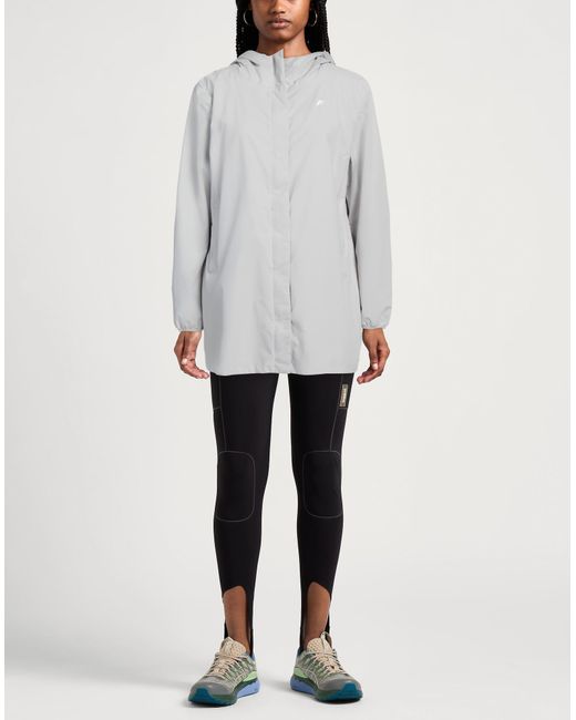 K-Way Gray Overcoat & Trench Coat