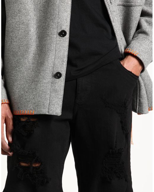 Dolce & Gabbana Black Denim Shorts for men