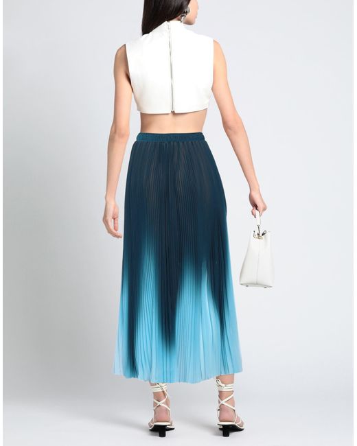 Ermanno Scervino Blue Midi Skirt