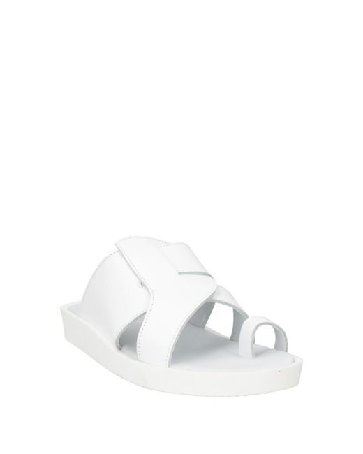 Felmini White Thong Sandal