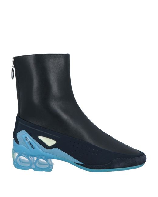 Raf Simons Blue Ankle Boots