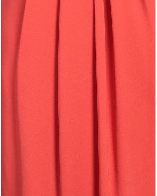 Mantu Red Midi Dress Viscose, Elastane