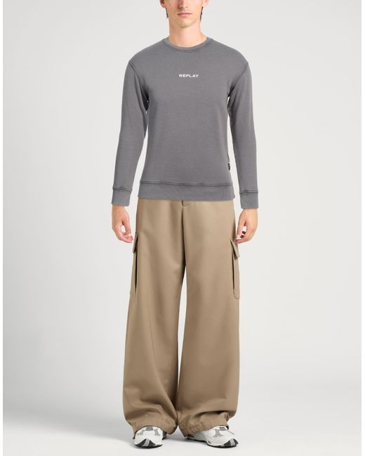 Replay Gray Sweatshirt for men